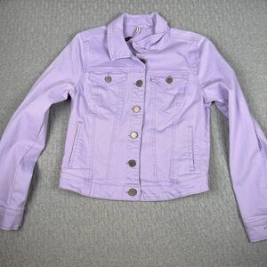 Romeo & Juliet Couture Lavender Women's Denim Jacket Small